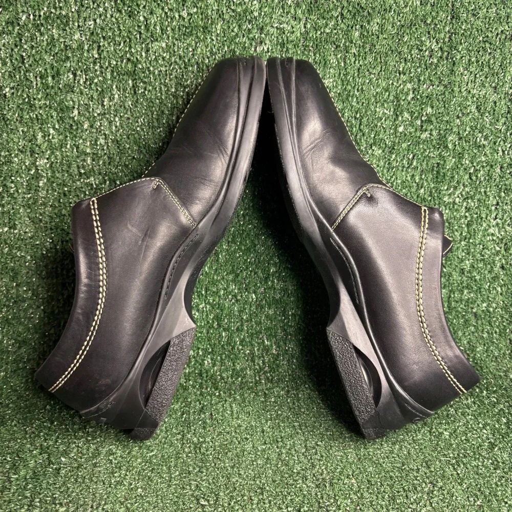 Cole Haan Leather Contrast Stitch Comfort Loafer Dress Shoe Black Mens Size 12 M